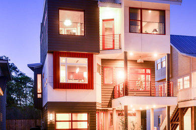 Inspiration for a contemporary exterior home remodel in Houston