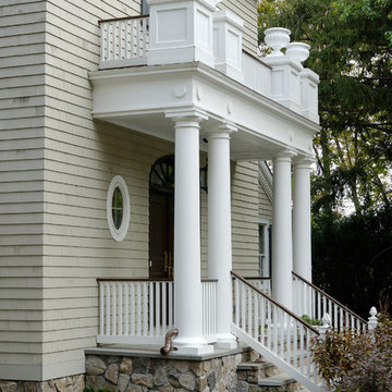 Front entrance portico.