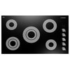 36" Electric Ceramic Glass Cooktop, Black With 5 Surface Burners