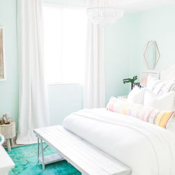 Aqua Bedroom - Curtains