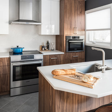 Mid-Century Modern Small Kitchen
