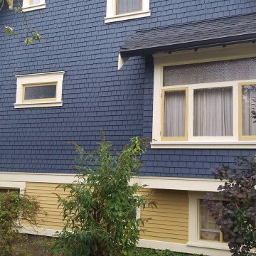 Siding Installation - Cedar Shakes & Shingles in Custom Paint