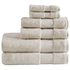 Aegean 100% Turkish Cotton 6 Piece Towel Set, 500Gsm