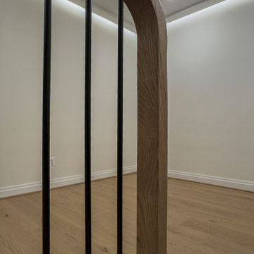Project #144 | Slightly Curved Transitional Staircase