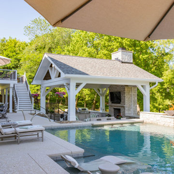 Pool House and Open Trex Deck