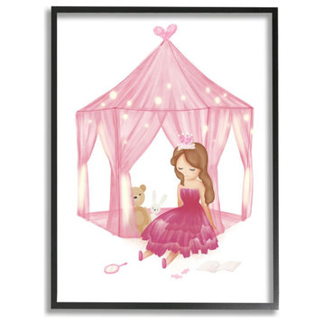 Girl's Playroom Princess Doll Stuffed Animal Illustration,1pc, each 11 x 14
