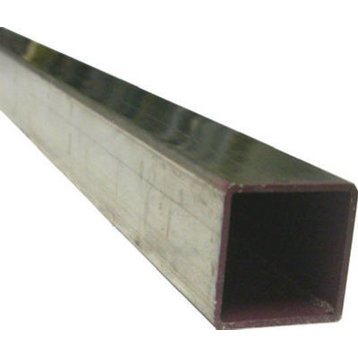 SteelWorks 11389 Square Aluminum Tube, 1" x 36", Mill Finish
