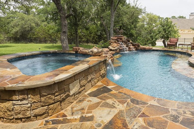 Inspiration for a contemporary pool remodel in Austin