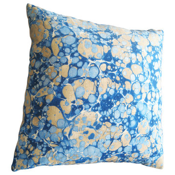 Stained Pillow, Blue, 20"x20"