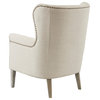 Madison Park Round Wingback Accent Chair, Cream
