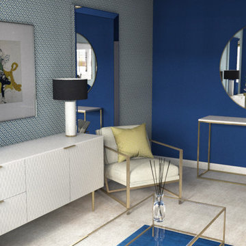 Electric Blue Bedroom