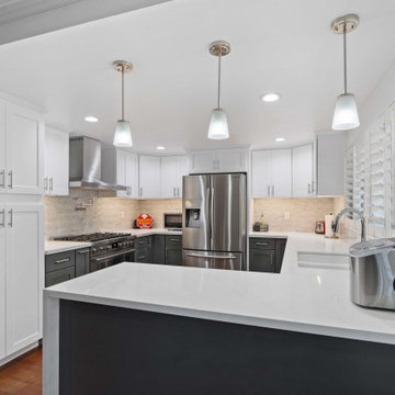 Kitchen and Fire Place Remodel in Carson, CA.