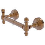 Allied Brass - Retro Wave 2 Post Toilet Tissue Holder, Brushed Bronze - This attractive double post toilet tissue holder from the Retro Wave Collection fits with any bathroom decor ranging from modern to traditional, and all styles in between. The posts are made from high quality brass and finished in a decorative designer finish. This beautiful toilet tissue holder is extremely attractive, very rugged, and highly functional. The holder comes with the toilet tissue bar and two matching posts, plus the hardware necessary to install the tissue holder in the bathroom.