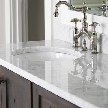 White Carrara Marble Bathrooms