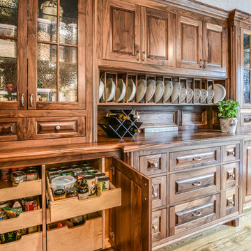 Houston Kitchen Redesign - Transitional Style With Antiques