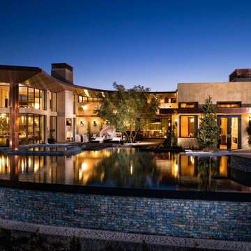 Rear Elevation at Night
