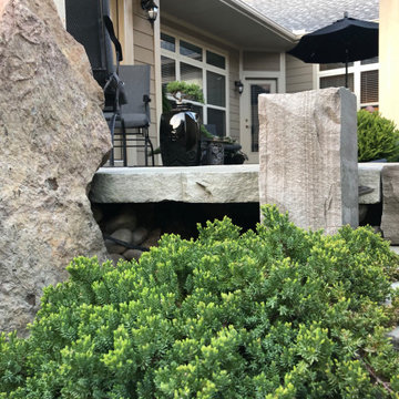 Asian-Inspired Courtyard Garden, After Photo.