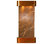 Cascade Springs Water Fountain, Brown Marble, Rustic Copper, Round