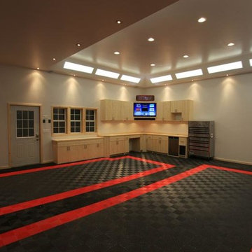 Awesome Home Garage Remodel with RaceDeck Garage Flooring ' Man Cave '