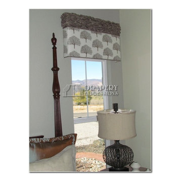 Window treatments with Cornice Boards