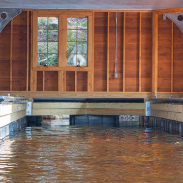 Floating Adirondack Boathouse