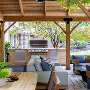 Haddonfield #7 - Rustic Pavilion with Fireplace