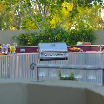 Eclectic and Waterwise Back Yard