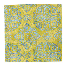 Chartreuse Medallion Accent Napkin - Dinnerware