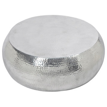 Contemporary Tabla Coffee Table Silver - Silver