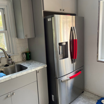 Modern Kitchen Remodel Done in the Scandia Flat Front Door
