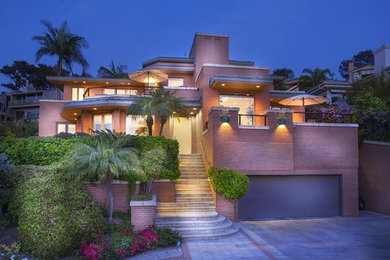 Example of a trendy exterior home design in San Diego
