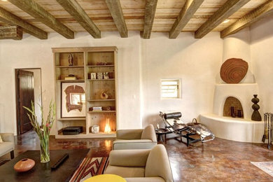 Living room - southwestern living room idea in Albuquerque