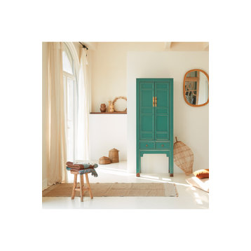 Turquoise Pine Cabinet | Tikamoon Sui