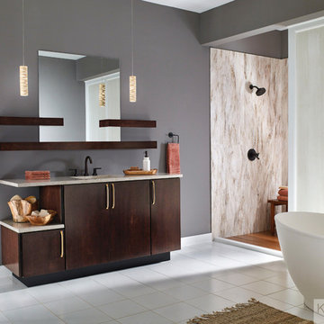 KraftMaid: Maple Slab Door In Peppercorn