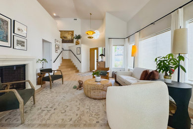 Trendy living room photo in Los Angeles