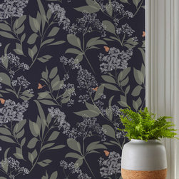 Buds & Butterflies Wallpaper - Garden Collection - Wallpaper