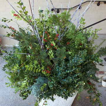 Winter Container Arrangements
