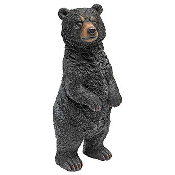Standing Black Bear Desktop Statue