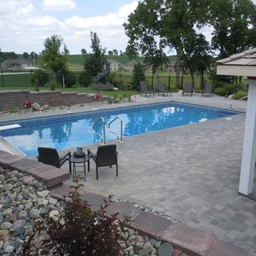 Patio, Pool and Fire Pit - Norfolk, NE