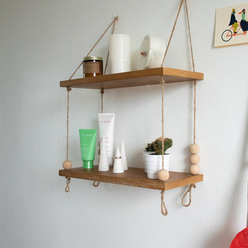 DIY - Etagère suspendue dans une salle de bain