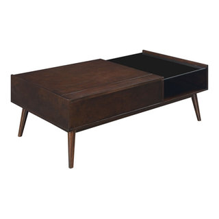 Picket House Morgan Mid-Century Lift-Top Coffee Table in Espresso