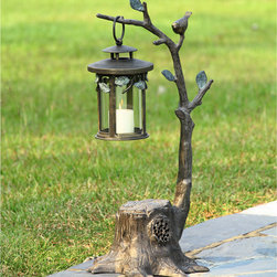 Bird on Branch with Bluetooth Speakers - Outdoor Products