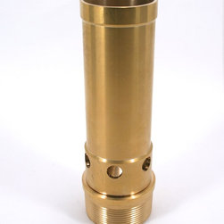 1" Brass Aerated Bubbler Nozzle - Outdoor Fountain And Pond Accessories