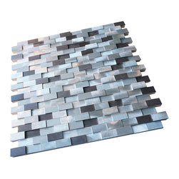 Silver Aliminum 3d Random Pattern Mosaic Tiles - Home Accessories & Decor