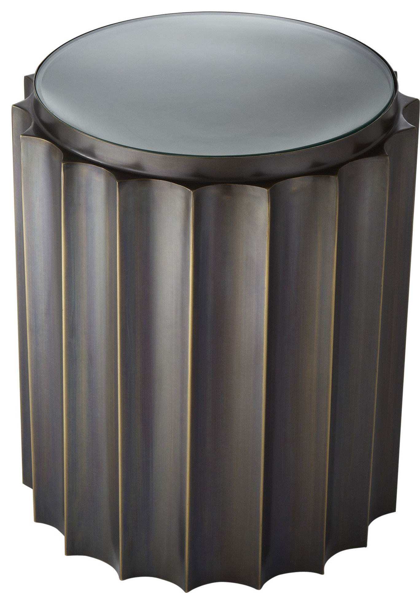 Fluted Table Riser Fluted Column Table - Industrial - Dining Tables - by HedgeApple | Houzz