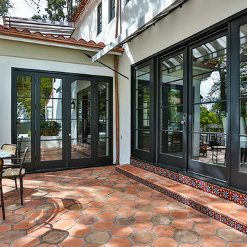 MAGNIFICENT MALIBU ENTRANCE AND COURTYARD