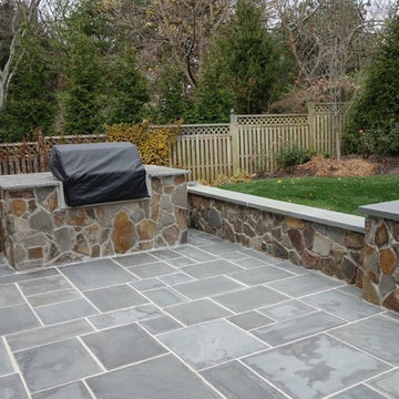 Outdoor Living Space - Bluestone, Patio, Outdoor Kitchen, Fire Place, Bar
