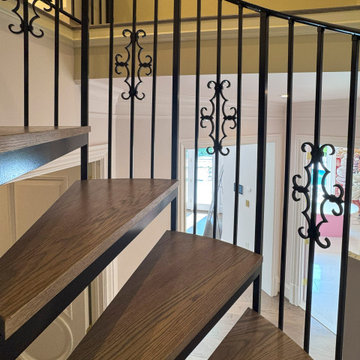 Project #135 | A Vibrant Double Curved Staircase