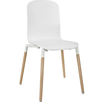 George Dining Wood Side Chair - White