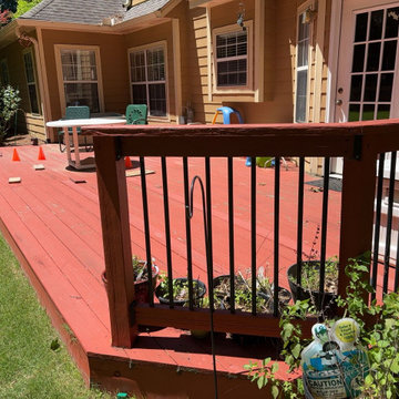 BEFORE - Trex Deck Build, Shed Roof Porch Install, and Door Replacement in Alpha